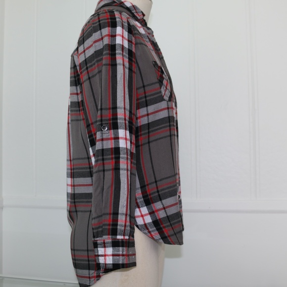 Rock & Republic  flannel shirt Small long sleeve plaid - Picture 3 of 7